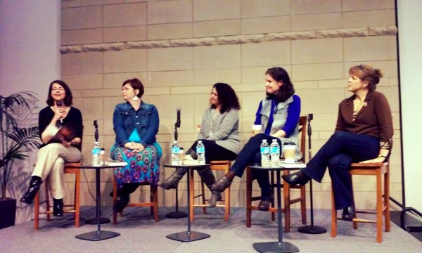 So much fun. Left to right: Jocelyn Green, Susie Finkbeiner, Julie Cantrell, Sharon Brown, Tracy Groot. Each author is so talented, it was an honor to share the platform with them!