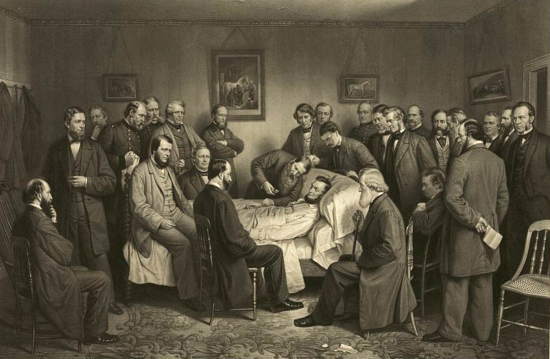 "Death of Lincoln" by Alexander Ritchie. Courtesy Library of Congress